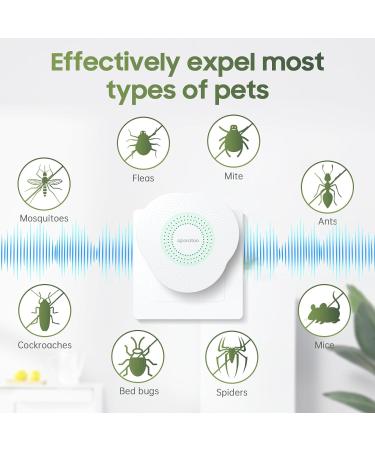Effective Mosquito Lamp & Insect Destroyer - 4 Pack UV Pest Control & Ultrasound Repeller for Mice Cockroaches Moths & Rats | International Shipping - Buy Online on SooperMarket.com