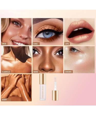 Highlighter Stick with Brush | Long-lasting Creamy Liquid Highlighter for Cheeks - 8ml (1 Pack) - Buy Online on SooperMarket.com