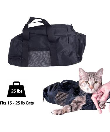 Buy Soonhua Cat Grooming Bag | Adjustable Bathing & Swimming Solution | Anti-Scratch Breathable Fur Care Pocket - Buy Online on SooperMarket.com