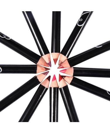 Lip Gloss Make Up Liner Pencil Natural Lip Makeup 12 Different Colors Waterproof and Long Lasting Lip Liner Pencil Set Pearl Eyeliner Kit Metalic Eyeliner Liquid Eyeliner Set for Girls Woman - Buy Online on SooperMarket.com