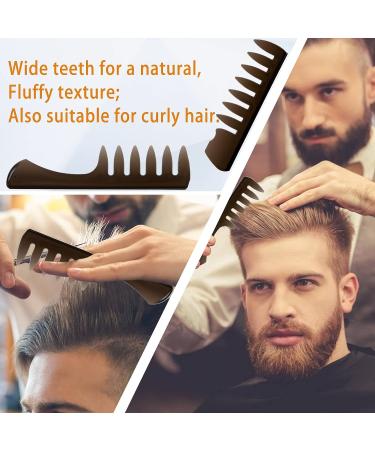 Professional Hair Styling Comb and Brush Set for Men - Ideal for Quiff, Pompadour, Dry & Wet Styling - All Hair Types & Styles - Buy Online on SooperMarket.com
