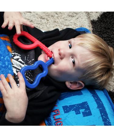ARK Grabber Standard - Textured Medium Turquoise | Chewing & Teething Tool for Kids | Improve Jaw Motor Skills & Fine Motor Skills | Care Instructions Included - Buy Online on SooperMarket.com
