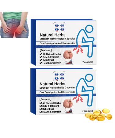 Natural Herbal Strength Hemorrhoid Capsules Hemorrhoid Suppository Natural Hemorrhoid Relief Capsules Natural Herbs Strength Hemorrhoids Capsules Hemorrhoid Treatment Repair Capsules (2box)