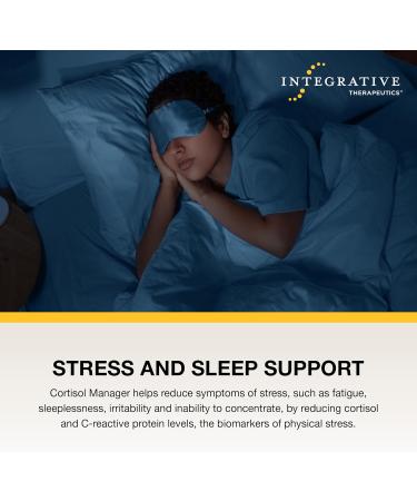 Cortisol Manager - Integrative Therapeutics - Sleep Support Supplement* with Ashwagandha Magnolia and L-Theanine - Traditional Ayurvedic Sleed Aid - Vegan - 90 Tablets - Buy Online on SooperMarket.com