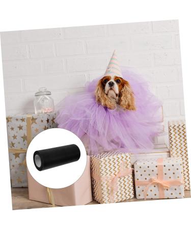 STOBOK 4 Rolls White Skirt Womens Skirts Baby Belt Diy Mesh Ribbon Mesh Belt Wedding Bride Decorative Mesh Black 0.01X15X2285CM - Buy Online on SooperMarket.com