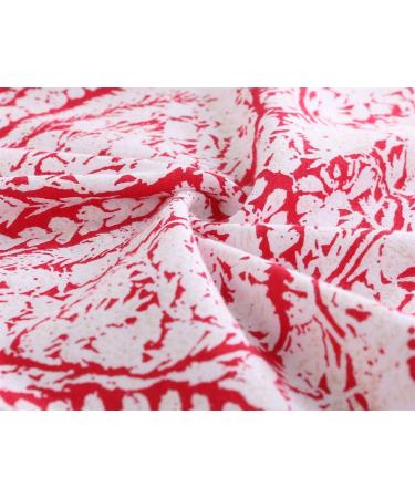 ZUMIY Maternity Nursing Top | Cotton V-Neck Shirt for Breastfeeding | Double Layered Tank | S Black+Red Printing | 2-Pack - Buy Online on SooperMarket.com