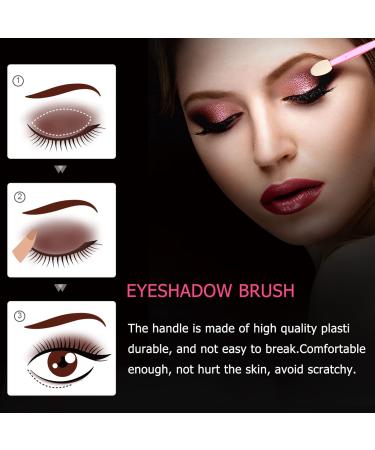 Baluue 100pcs Double Ended Eyeshadow Brush Dual Sides Eyeshadow Double-ended Eyedhadow Brush Eye Shadow Applicator Double-ended Eyeshadow Cosmetic - Buy Online on SooperMarket.com