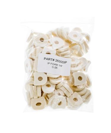 Thick Soft White IP Foam Corn Pad Toe Separators - 25 Pack - Buy Online on SooperMarket.com