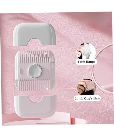 Split Ends Hair Trimmer for Women - 2 in 1 Mini Portable Hair Brush & Adjustable Stainless Steel Clipper - Dustproof & Cute Design - Buy Online on SooperMarket.com