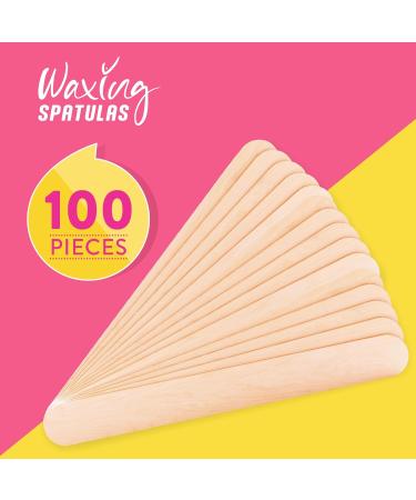 Wooden Waxing Spatulas - Box of 100 | JFA Supplies Wax Applicator Sticks - Buy Online on SooperMarket.com