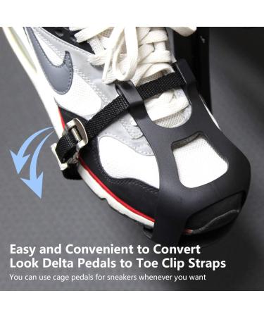 Adjustable Plastic Pedal Adapter with Toe Clips and Straps for Peloton Bike - Buy Online on SooperMarket.com