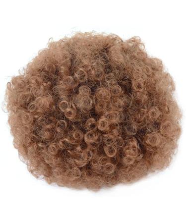 Short Kinky Curly Afro Puff Drawstring Ponytail Extension | Clip in Hairpiece for Women (Large T1B/30#) - Buy Online on SooperMarket.com