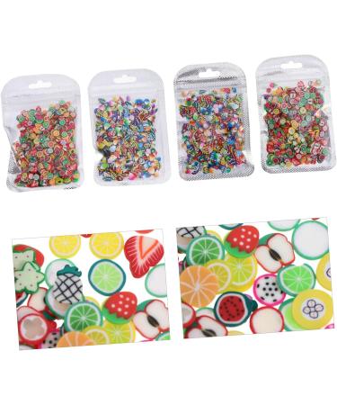 FRCOLOR 4 Packs Nail Art Polymer Clay Appliques Embellishments Fruit Embellishments Craft Making Beads Fruit Slices Nail Art Nail Art Craft Fruit 3d Suite Manicure - Buy Online on SooperMarket.com