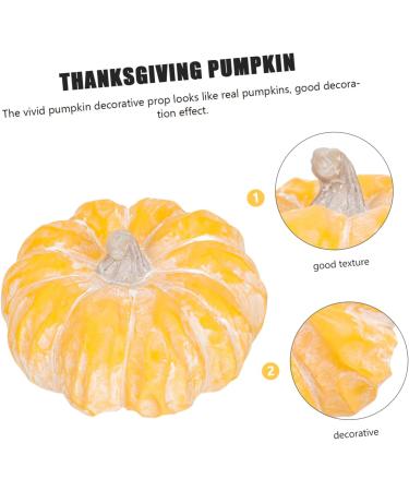 Alipis 3pcs Pumpkin Decoration Artificial Thanksgiving Pumpkin Decor Pumpkin Model Decorative Pumpkin Vintage Decor Dollhouse Miniatures Food Miniature Dollhouse Ceramics Props Window - Buy Online on SooperMarket.com