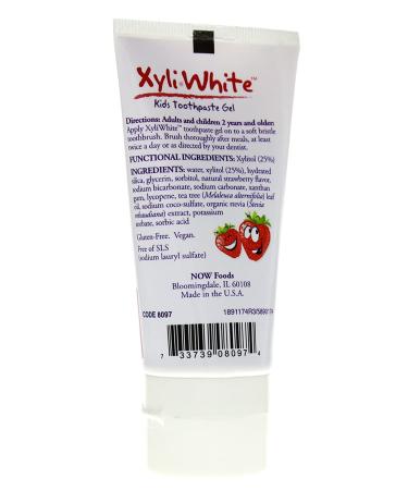 Now Solutions XyliWhite Kids Toothpaste Gel - Strawberry Splash 3 oz (Pack of 5) | Natural Dental Care - Buy Online on SooperMarket.com