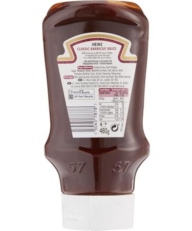 Heinz Classic BBQ Sauce 480g Top-Down Bottle - Authentic Barbecue Flavor - Buy Online on SooperMarket.com
