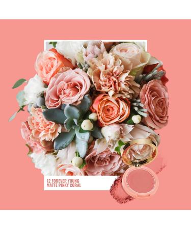 Oulac Rouge Powder Matt Blush - Super-Fine Vegan Formula Gentle Application Ideal for All Skin Types - 4.8g Forever Young - Buy Online on SooperMarket.com