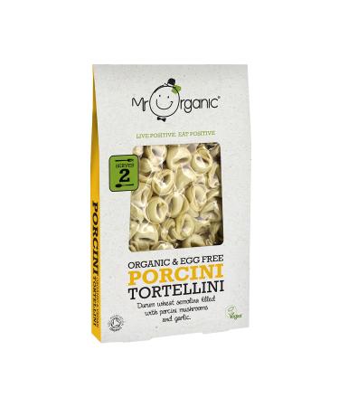 Mr Organic - Mr Organic Porcini Mushroom Tortellini 250g - Non GMO & Preservative Free - Vegan - for Healthy Home Cooking - Pack of 1