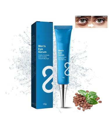 Tongyend Men Eye Serum Caffeine Eye Cream Instant Eye Tightening Cream Lifts Firming Anti-Wrinkle & Hyaluronic Acid Moisturiser Kojic Acid Eye Cream Instant Eye Lift & Eye Bag Depuffing Eye Gel