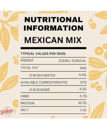 Sunburst Mexican Mix Cracker Nut & Corn Snack 1kg | GMO-Free, Recyclable Pouch - Buy Online on SooperMarket.com
