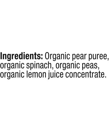 Plum Organics Stage 2 Baby Food Pouch | Pear Spinach & Pea | Organic Squeeze Pack for Babies, Kids, Toddlers | 4oz & 3.5oz (Pack of 6) - Buy Online on SooperMarket.com