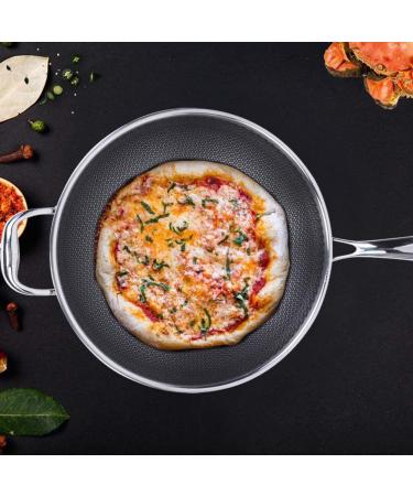 DELURA Stainless Steel Breakfast Pan Cooking Tools Kitchen Supplies Frying Baking Pan Cooking Pot Kitchen Utensils Cookware 32cm - Buy Online on SooperMarket.com