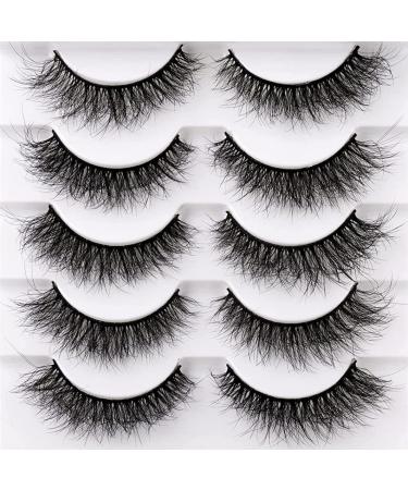 Buy 3D Volume Natural Mink Lashes | Fluffy Wispy Faux Mink Eyelashes Pack - International Shipping - Buy Online on SooperMarket.com