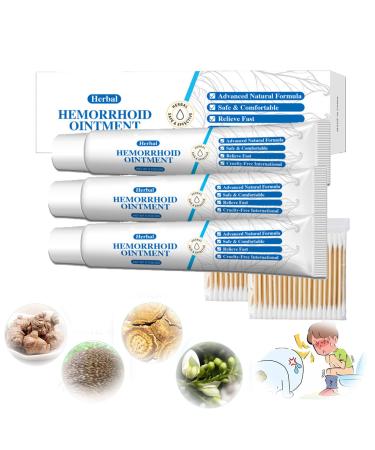 Healmusz Natural Herbal Hemorrhoids Ointment Healmusz Hemorrhoid Ointment Chinese Herbal Hemorrhoids Cream Organic Herbal Hemorrhoids Ointment 0.7Oz/20g (3pcs)