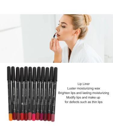 12Pcs Lip Liner Set Lip Liners Lipliner Set Lip Liner Pencil Lip Liner Contour Pencil Matte Lipstick Makeup Tool Set Long Lasting Lip Liners - Buy Online on SooperMarket.com