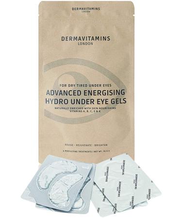 Dermavitamins Advanced Energising Hydro Under Eye Gel Patches - for Dry Tired Under Eyes (4 Pack) 4 count (Pack of 1)