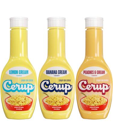 Creamy Dream Cerup Pack. Syrup for Cereal. Delicious breakfast for kids and adults. Make boring cereal fun with a touch of sweetness. Many tasty flavors! Delicious breakfast idea!