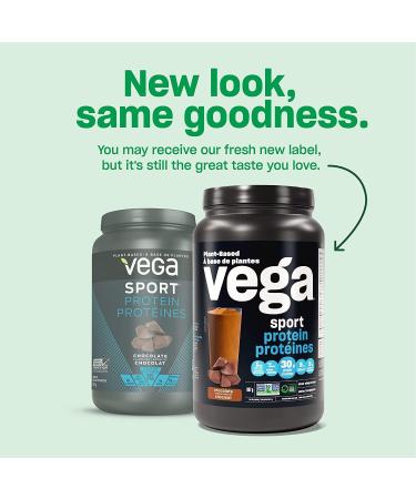 Vega Sport Protein Powder Chocolate with Shaker Bottle - Plant Based Vegan Protein Powder BCAAs Amino Acid tart cherry Non Dairy Gluten Free Non GMO (19 servings) - Buy Online on SooperMarket.com