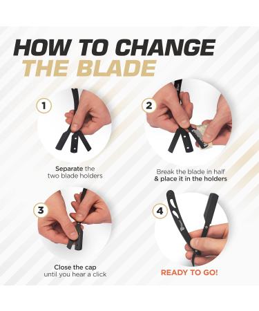 Fagaci Premium Barber Straight Razor for Men | Durable Rust Proof Straight Edge Razor | Perfectly Balanced Navajas Para Barbero - Buy Online on SooperMarket.com