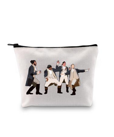 GJTIM Hamilton Make-up bag for music theater Hamilton characters accessories zippers for fans Hamilton Musical Makeup Medium for everyday use