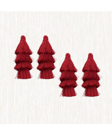 EXCEART 8 Pcs Tassel Earrings Hanging Tassel Keychain Tassel Earring Accessories Pendant Long Key Chain - Buy Online on SooperMarket.com