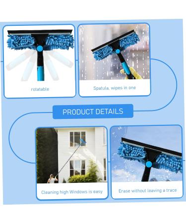 Window Cleaning Equipment Telescopic Window Cleaner Tool with 10-Section Extension Pole 2-in-1 Rotatable Window Squeegee Telescopic Pole Window Cleaning Kit for Home Car Glass - Buy Online on SooperMarket.com