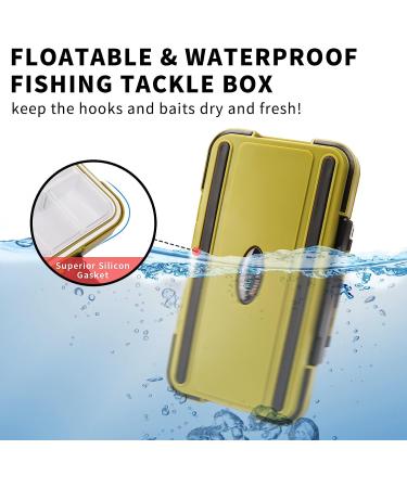 TRUSCEND Small Green Fishing Tackle Box Organizer | Waterproof & Airtight Storage Container with Adjustable Dividers | Ideal for Lures and Gear - Buy Online on SooperMarket.com