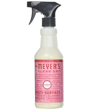 Mrs. Meyer's Multi-Surface Cleaner, Peppermint, 16 OZ (Pack of 6)