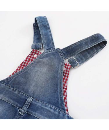 KIDSCOOL SPACE Big Ripped Denim Shortalls 6-7 Years Blue-1922 for Little Girls - Buy Online on SooperMarket.com