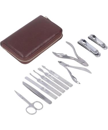 Glomora Manicure Set 11 Pieces Portable Stainless Steel Nail Clipper Set for Finger Nail Ear Care - Buy Online on SooperMarket.com