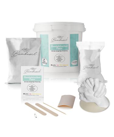 High quality handprint set plaster print set for couples families children babies Partner gift-for her and her great wedding gifts for bridal couple all-in-one set complete set made in Germany