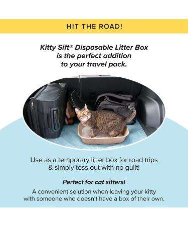 Kitty Sift Disposable Sifting Litter Box & Liners - Large - 6 Piece Set - Buy Online on SooperMarket.com