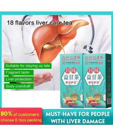 18 Flavors Liver Care Tea 18 Flavors of Liver Protection Tea Chinese Liver Nourishing Tea Natural Herbal Tea Nourish The Liver and Protect The Liver Health Preserving Tea for All People (1pcs) - Buy Online on SooperMarket.com