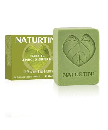 Naturtint 2 in 1 Volumizing Shampoo and Conditioner Bars - Eco-Friendly (Frequent Use Rosemary & Eucalyptus)
