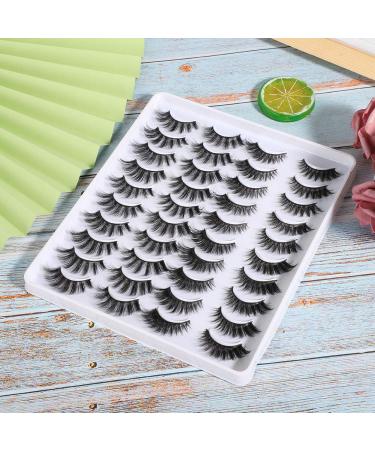 Buy 20 Pairs 6D False Eyelashes | Natural Thickening Soft Reusable Extensions (MC-12) for Stunning Eyes International Shipping Available - Buy Online on SooperMarket.com