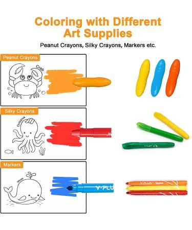 Kids Coloring Paper Roll - Toddler Drawing Paper Roll for Clean Sticky Wall Painting - 120 * 11.8 Inch Animal Design Stickers Set - Buy Online on SooperMarket.com