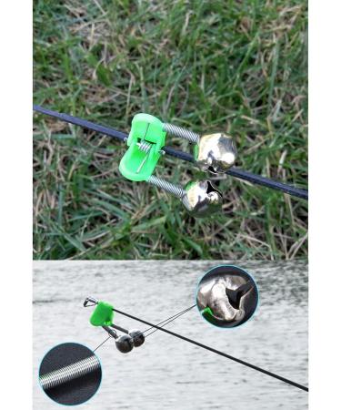 40PCS Fishing Rod Alarm Bells with Dual Alert Bells - Loud Sound Bite Indicators for Sea Rods - Buy Online on SooperMarket.com