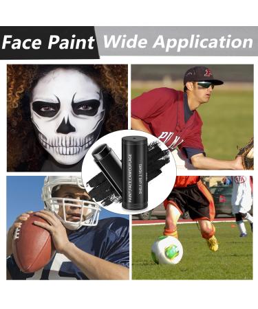 3PCS Sports Eye Black Stick  Professional Eyeblack Face Paint Sports Football Baseball Softball Eye Black Face Body Paint Stick for Eyeblack Makeup Game Halloween Cosplay Party - Buy Online on SooperMarket.com