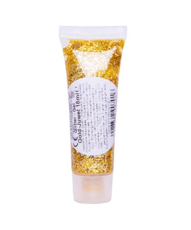 Eulenspiegel - Glitter Gel Body Glitter Body Glitter Make-up Carnival Festival Gold Jewel 18 ml (1 pack)