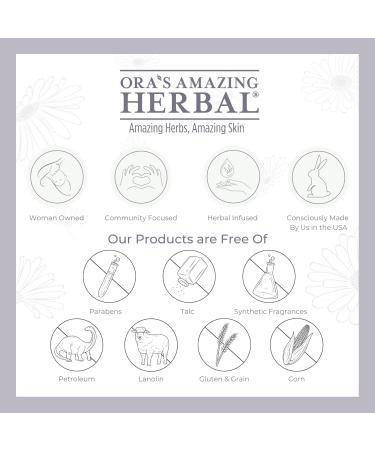 Foot Care Butter & Heel Balm - Lavender Tea Tree & Peppermint Repair Cream for Dry Cracked Heels Eco-Friendly 100% Recycled Plastic Jar | Ora's Amazing Herbal - 2 oz - Buy Online on SooperMarket.com